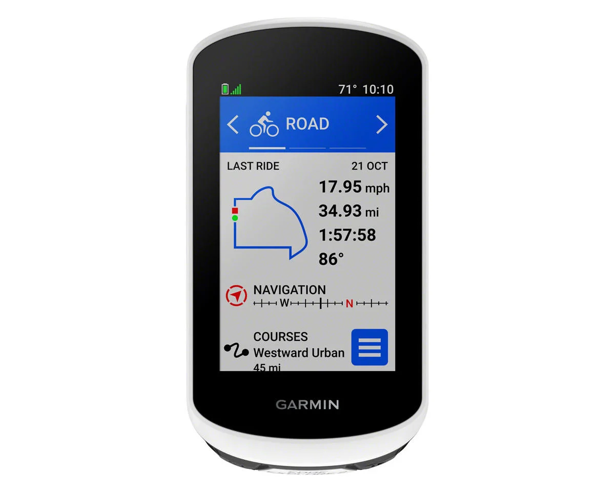 Garmin Edge Explore 2 GPS Cycling Computer Power Mount Bundle (White) - view 5